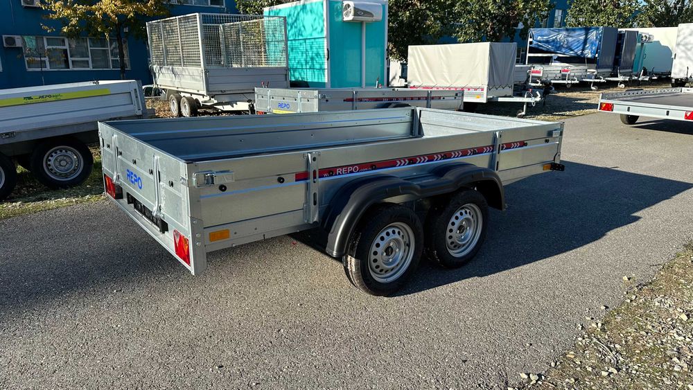 Remorca Noua REPO, fab RO, dublu ax, carte RAR, 3m/1.6m