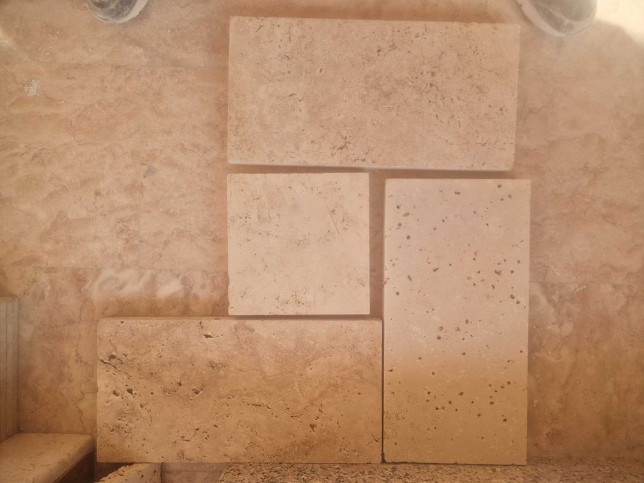 Травертин 3 см - 24 Евро кв.м с ДДС. 40х20 и 20/20 за външна настилка