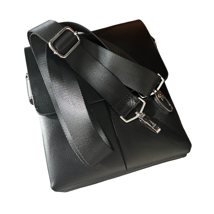 Мъжка чанта+портфейл комплект 2в1 от естествена кожа телешки бокс