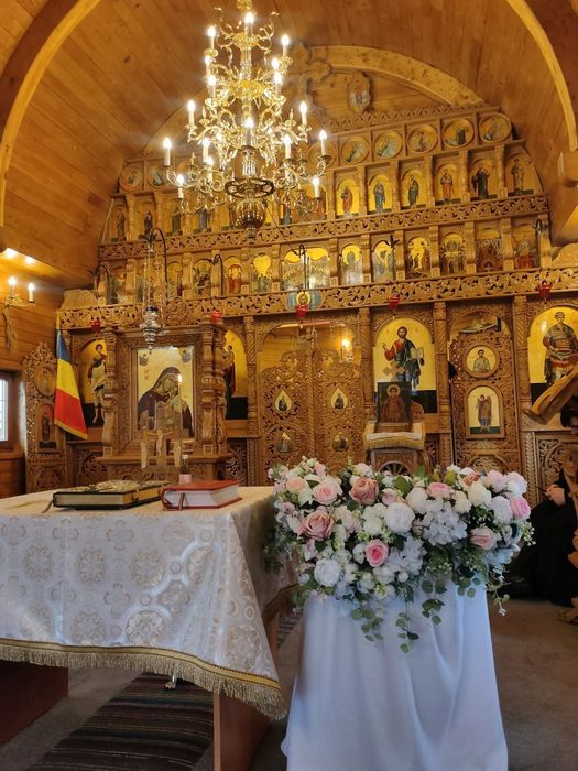 Arcada cu baloane și decorațiuni botez, petrecere și cumătrie