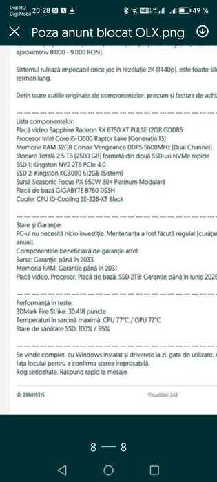 Vând Schimb PC Gaming