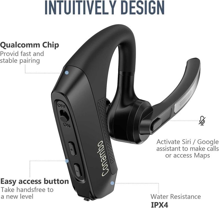 Conambo K21 Bluetooth слушалки V5.1, с CVC 8.0 двоен микрофон