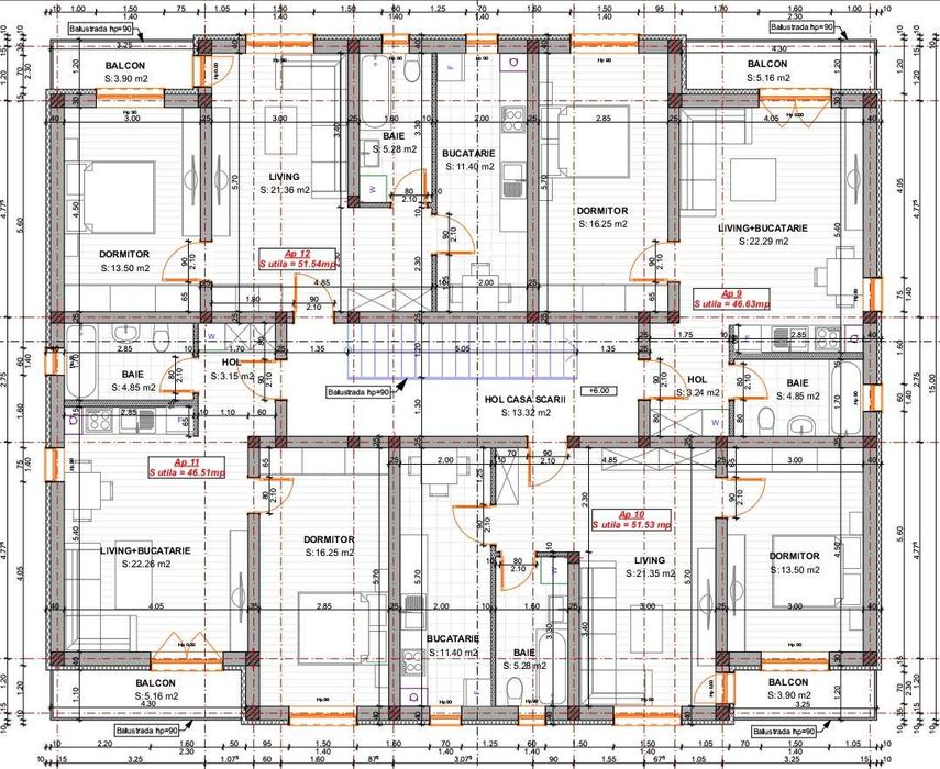 Vand apartamente cu 2 camere si Penthouse in Chisoda