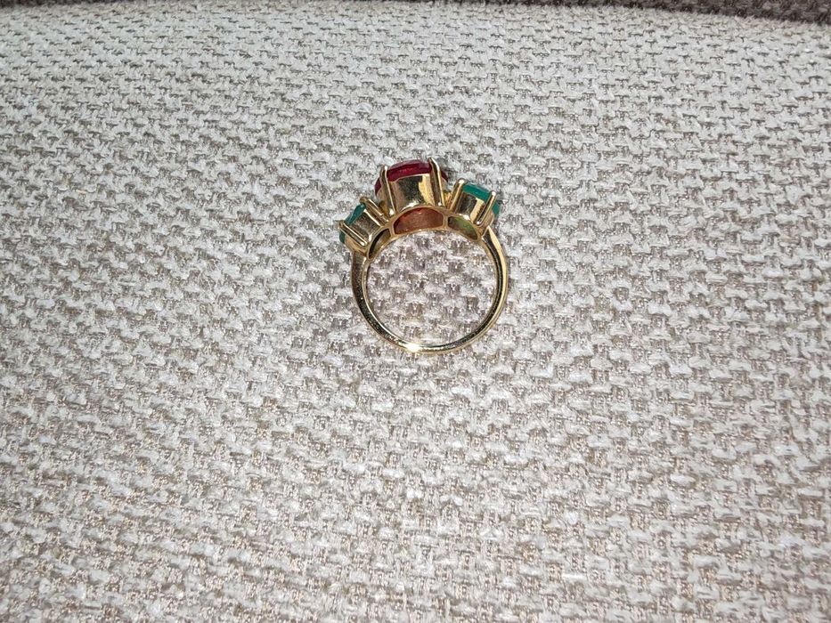 Set din argint aurit cu greutate de 17.2 gr.