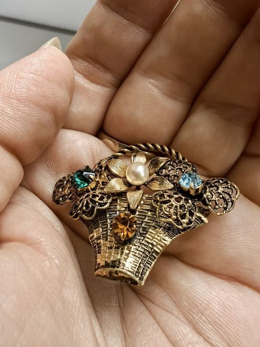 Брошь СССР, Чехия, скань, 60-е годы