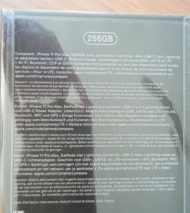 iphone 11 pro max 256GB - nou, sigilat, in tipla