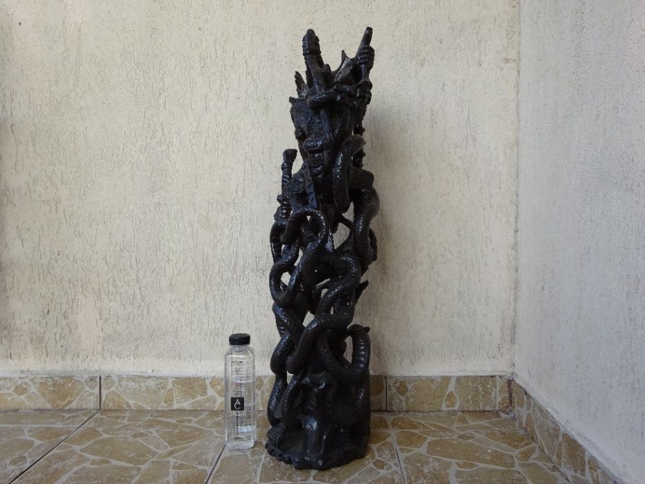 Sculptura in lemn de mahon, Bali, Indonezia - Splendida piesa lucrata