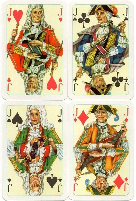 Карти за игра оригинално ГДР колекционерско тесте карти „Rokoko“ — №66