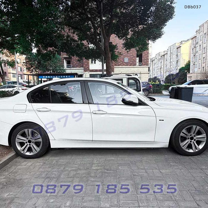 Тунинг добавки прагове черен гланц BMW F30 F31- DBb037 лайсни бмв ф30