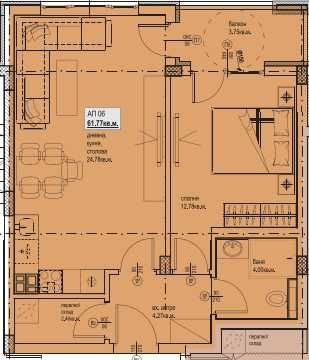 Двустаен апартамент в Остромила!  1331