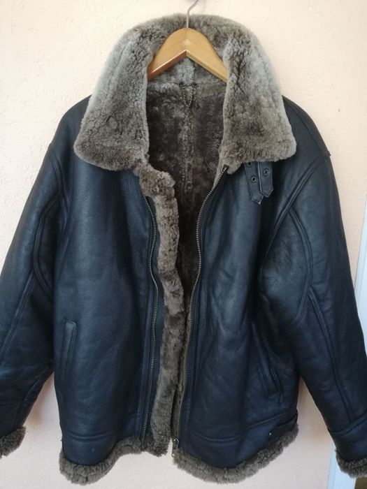 Geaca piele și blana Aviator Baxter M-L bărbați