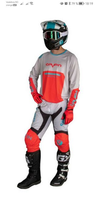 Pantaloni Enduro Motocros  seven vox phaser pant ivory