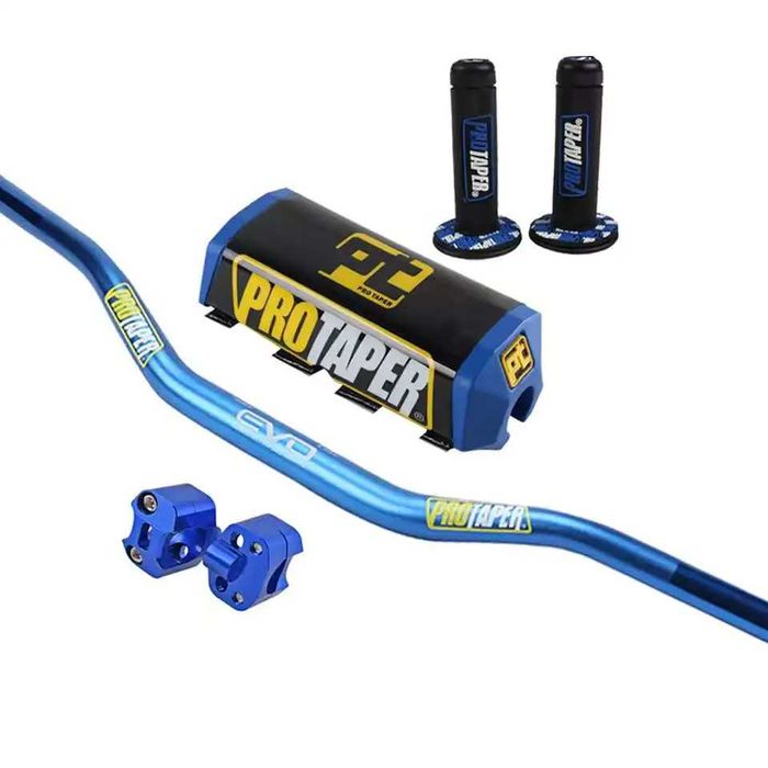 Комплект кормило за кросов мотор  2бр повдигачи ръкохватки и протектор