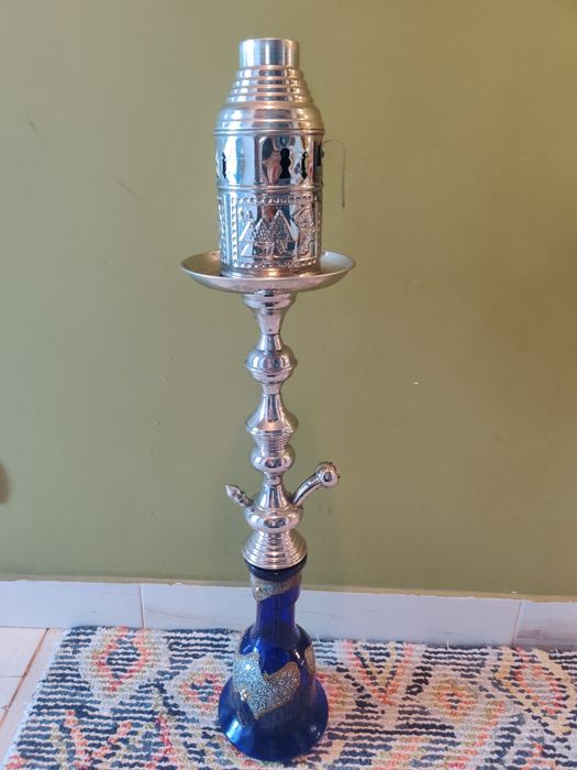 Narghilea mare 70cm inox hookah shisha - incompletă