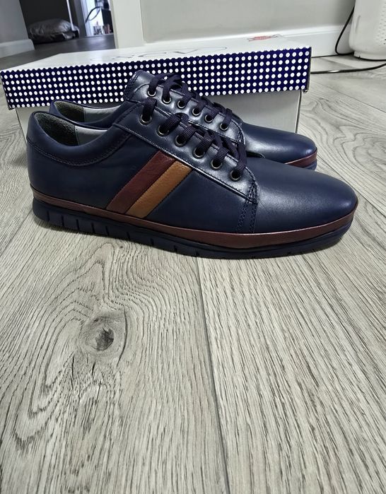 Pantofi piele moale bărbați