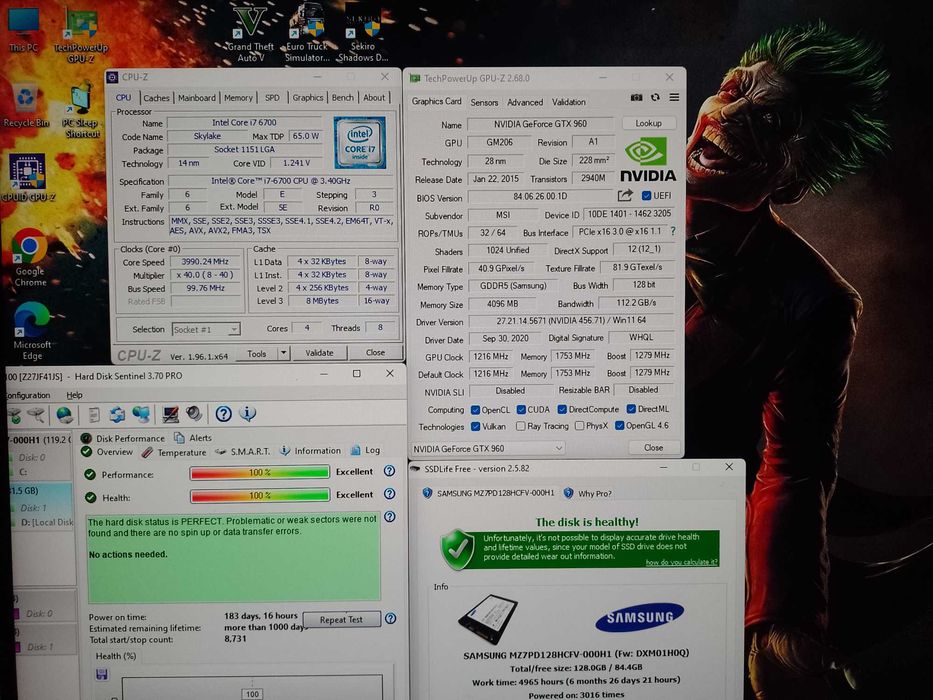 PC Unitate Gaming i7 6700 4.0Ghz/GTX960 4GB/16GB DDR4/SSD/HDD GTA V