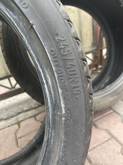 Anvelopa vara 245/40/R19 ca noua rulata 1000 km