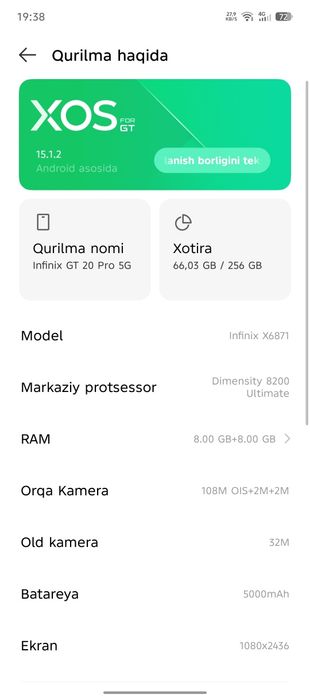 Infinix gt 20 pro