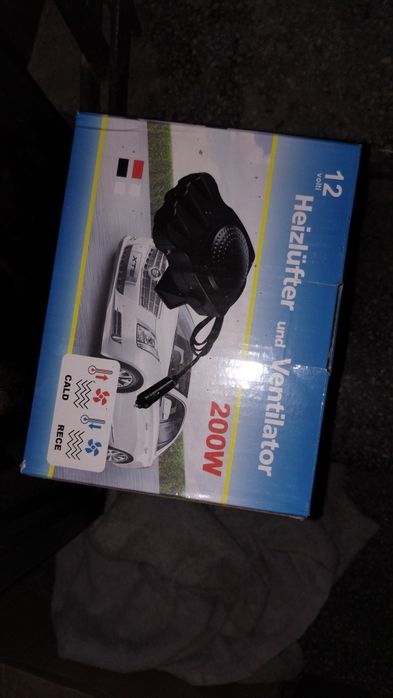 Автомобилна вентилаторна печка - духалка, Черна