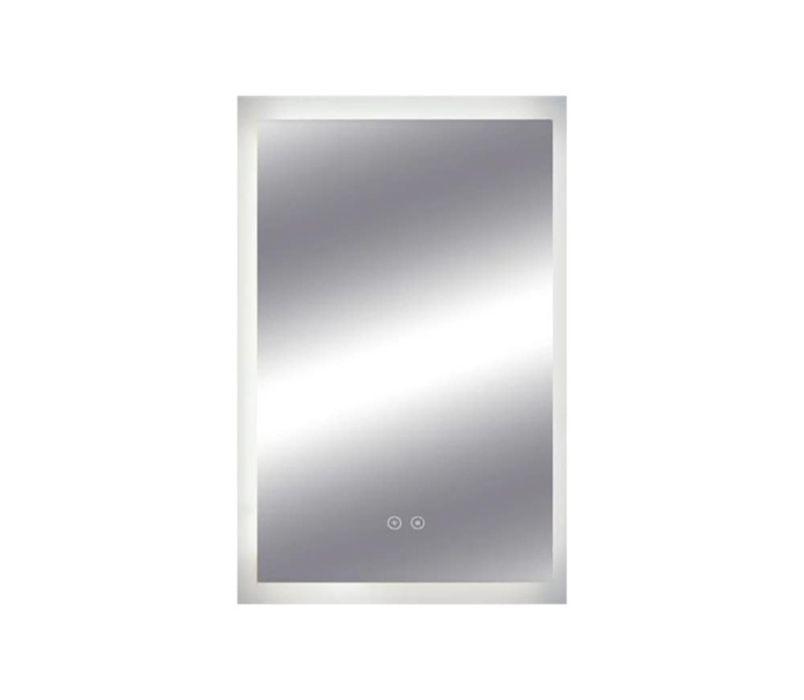 Стенно oгледало за баня, LED светлини, Нагревател, 50x70 cм