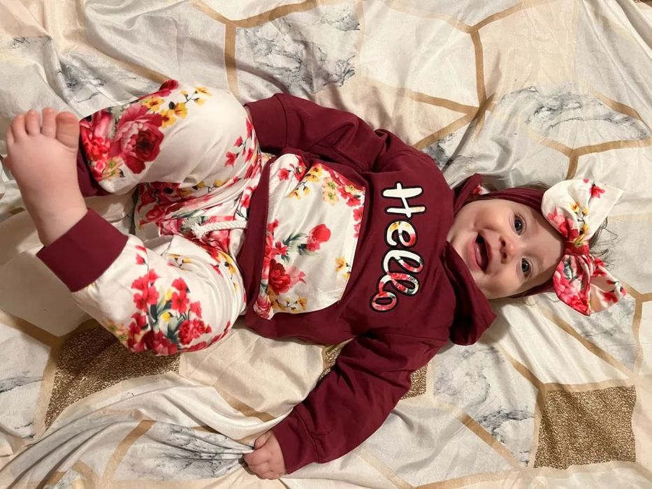 Trening bebelusi fetițe 3 piese