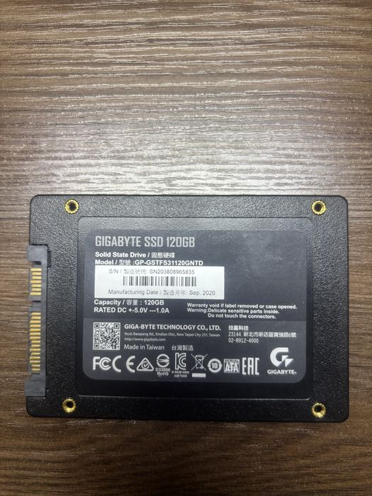 Жесткий диск SSD 120 GB