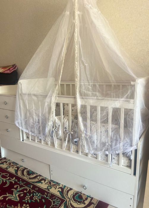 детская кровать+бортики