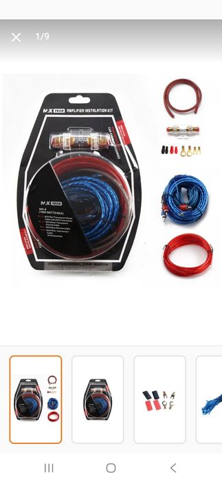 Kit cabluri subwoofer auto SYNO,1500watts max