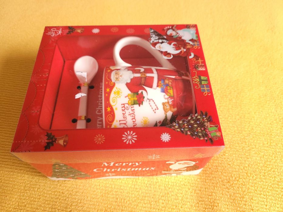Set Decoratiune de Sarbatori - cana si lingurita - Produs NOU