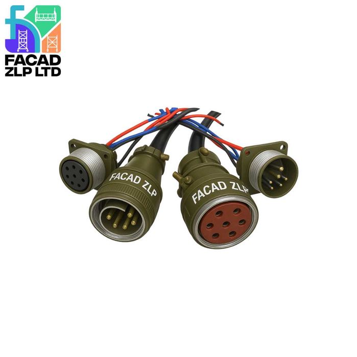 Разъём 8-контактный мама/папа для электрического щита люльки ZLP-630