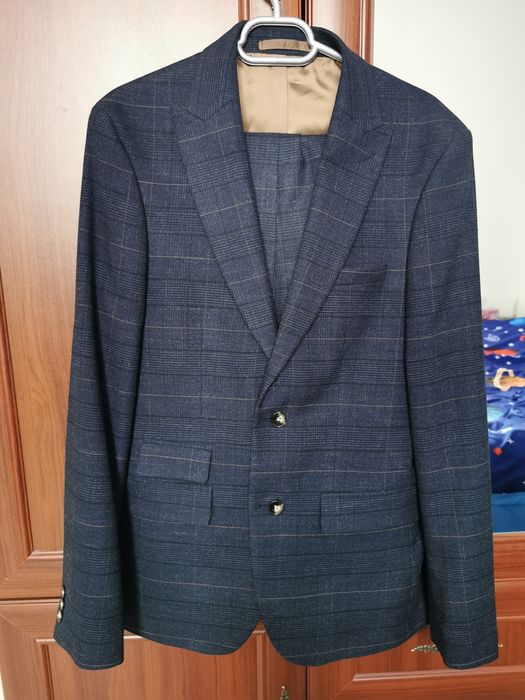 Costum MOSS, slim fit navy