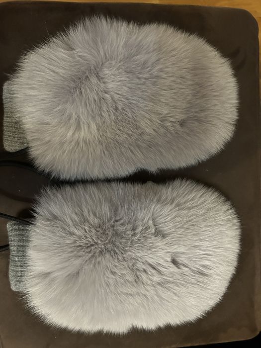 Ръкавици с естествен косъм лисица