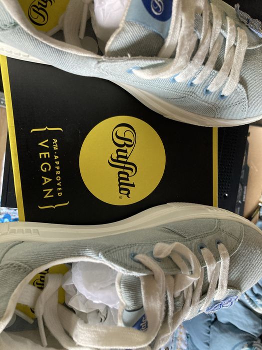 Papuci tenesi platforme inalte Buffalo material blug fluturi nr 39 nou