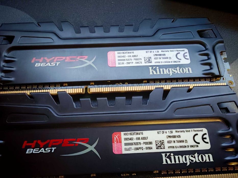 Рам памет G.SKILL Ripjaws X/Kingston HyperX 4x4GB 16GB DDR3 1866Mhz