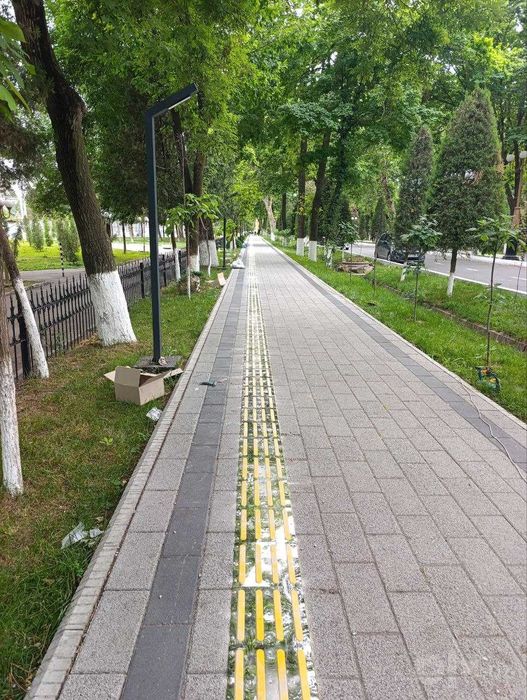 Тактильная плитка 30х30см из нержавейки +ПВХ резина 60.000