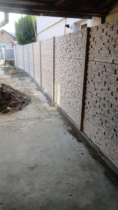 Gard placi beton
