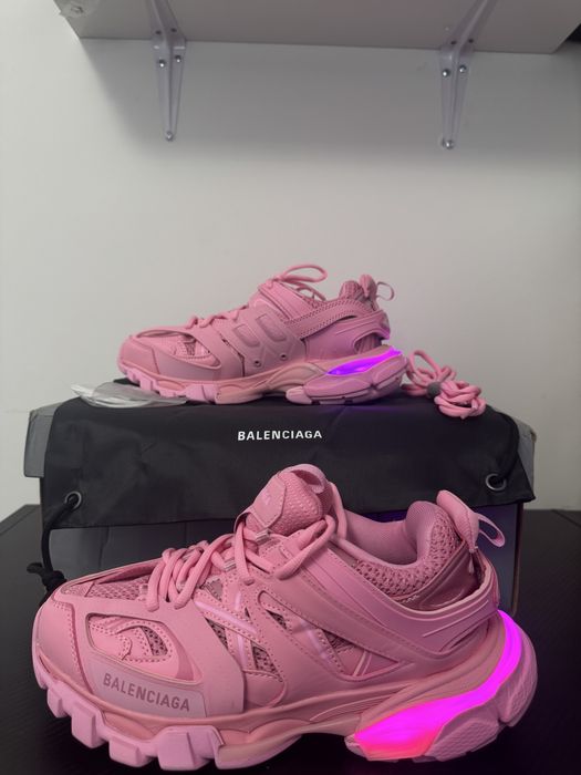 balenciaga track led pink