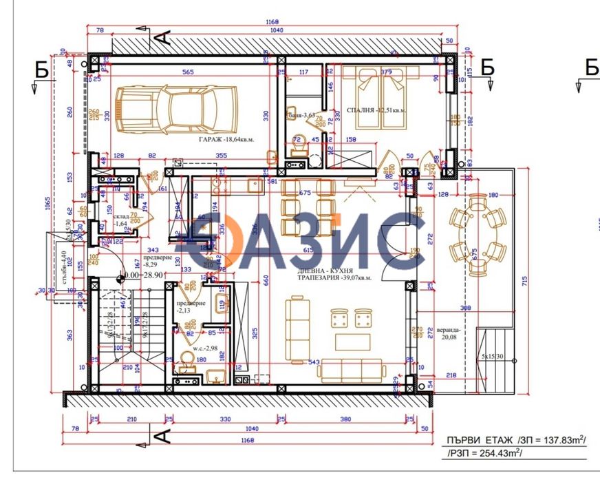 Двуетажна къща без такса поддръжка в комплекс "Морски Излед", между