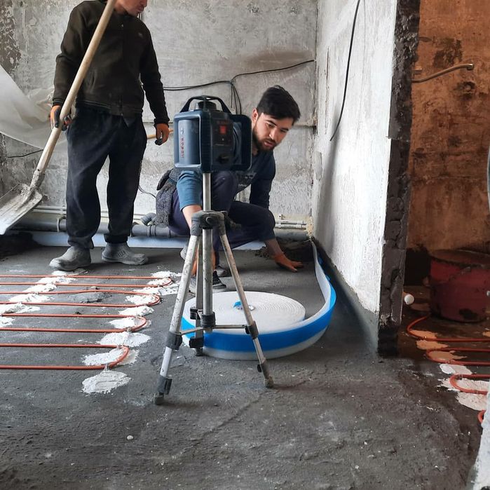 Стяжка. Стяжка пола. Механизированная стяжка.сухая стяжка