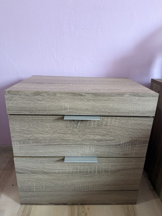 Нощно шкафче сонома, 2 чекмеджета