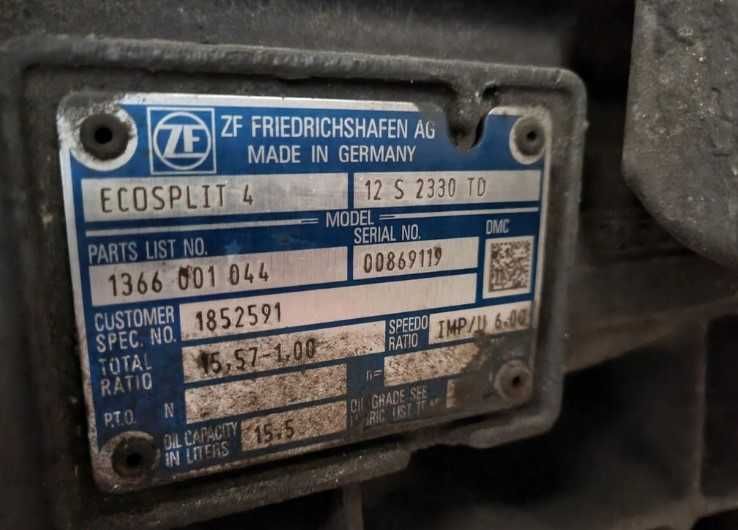 Cutie de viteze ZF 12 S 2330 TD DAF XF105/106 - Piese de schimb DAF