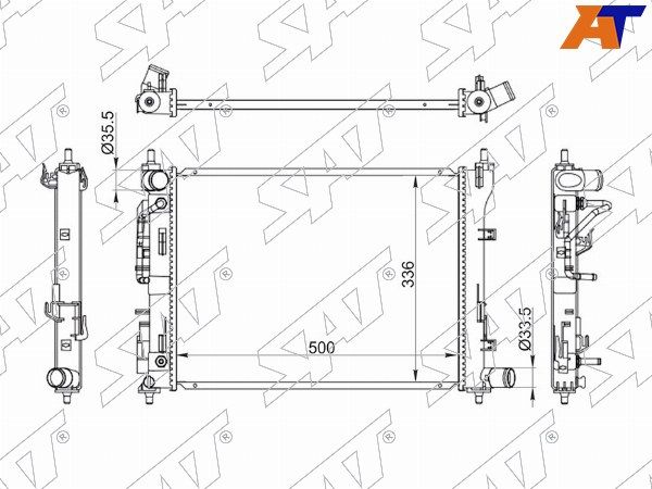 Радиатор  Hyundai Accent