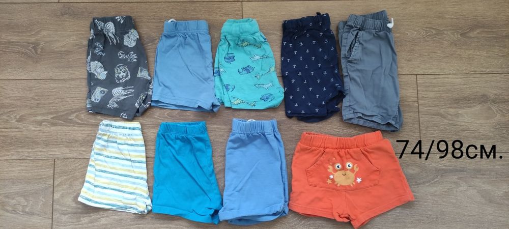 Лот детски тениски и къси панталонки (74/98см.)