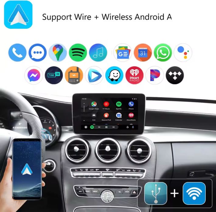 Wireless Carplay/Android Auto модул за Mercedes-Benz (NTG 5.0)