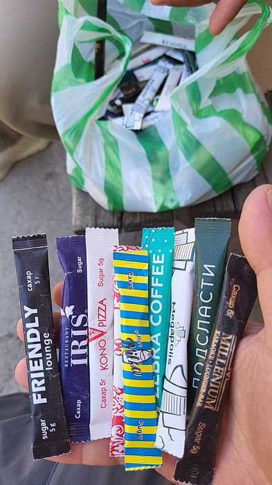 Сахар в стик упаковках (5гр)