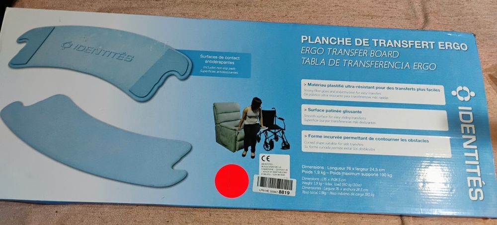 Tabla de transfer pentru persoane in varsta sau cu dizabilitati