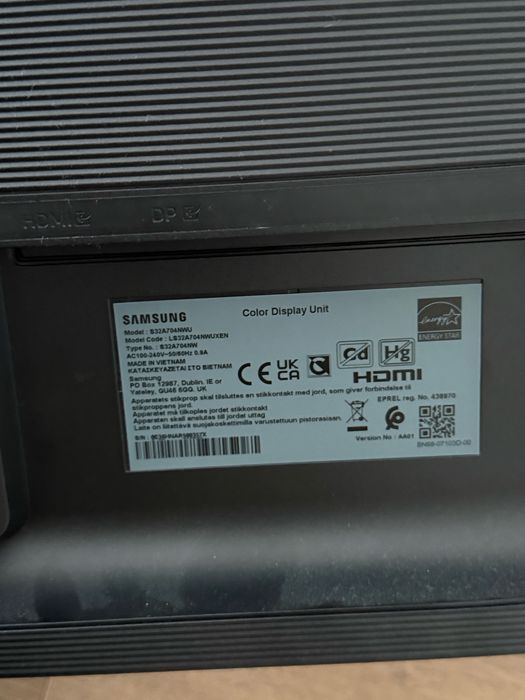 Monitor Samsung 4k 32 inch