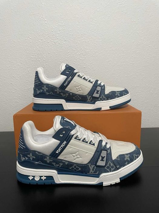 #CALITATE PREMIUM# Louis Vuitton Trainers LV Trainers Blue Albastru - Livrare Verificare - (Dispunem de mai multe modele)