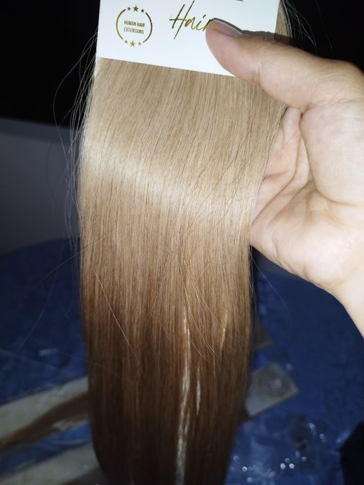 Нови естествена коса екстеншън на лента  3 х 25 гр х 60 см