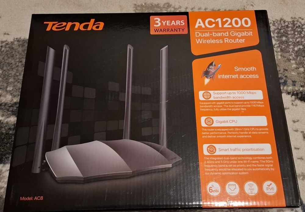 Router Tenda AC1200 AC8
